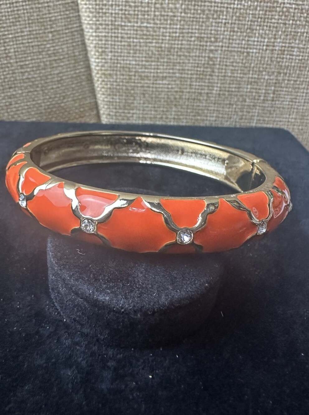 Sequin Nordstrom Multicolor Gold Tone Statement Enamel Bangle Bracelet # 353